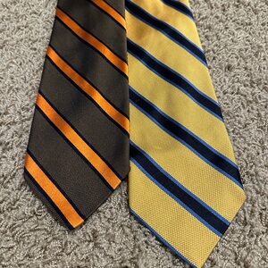 Pair of Breuer Striped Ties